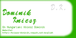 dominik kniesz business card